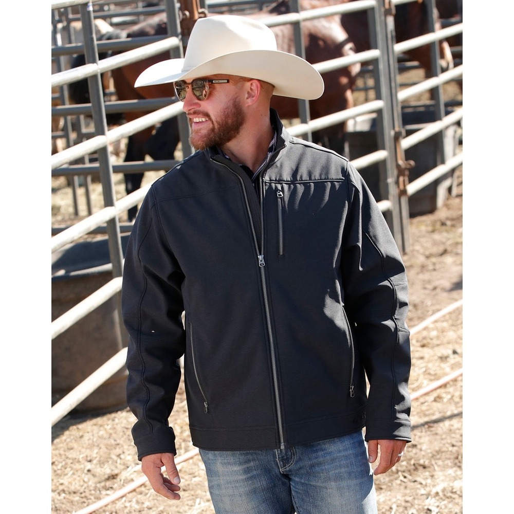 Cinch Mens Concealed Carry Bonded Jacket Black Storm Defense MWJ1539006 Size M